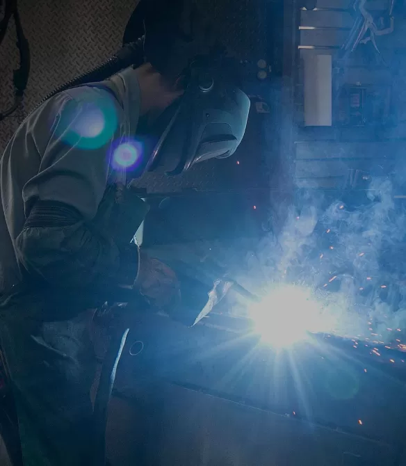Man welding